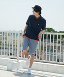 ペンギン プリント ミニ 裏毛 ショート パンツ さらさら BLUE STANDARD ブルースタンダード