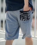 ペンギン プリント ミニ 裏毛 ショート パンツ さらさら BLUE STANDARD ブルースタンダード