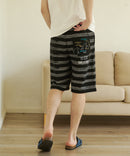 ペンギン プリント ミニ 裏毛 ショート パンツ さらさら BLUE STANDARD ブルースタンダード