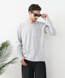 【汗染みの目立ちにくいTシャツ ZEROSTAIN/ゼロステイン】クルーネック 胸ポケットロンT 防汚 UVカット