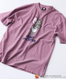 【TOMANDJERRY/トムとジェリー】オリジナルデザイン ジェリー タフィー パウダーブリーチ 加工 Tシャツ ドロップショルダー ビッグシルエット ヴィンテージライク 古着ライク ユニセックス キャラクター