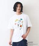 【PEANUTS /ピーナッツ】 オリジナルデザイン 刺繍 Tシャツ スヌーピー  ベル ドロップショルダー ビッグシルエット ユニセックス キャラクター