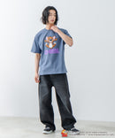 新柄追加!!【TOM AND JERRY/トムとジェリー】オリジナルデザイン 刺繍 Tシャツ ジェリー タフィー ドロップショルダー ビッグシルエット ユニセックス キャラクター