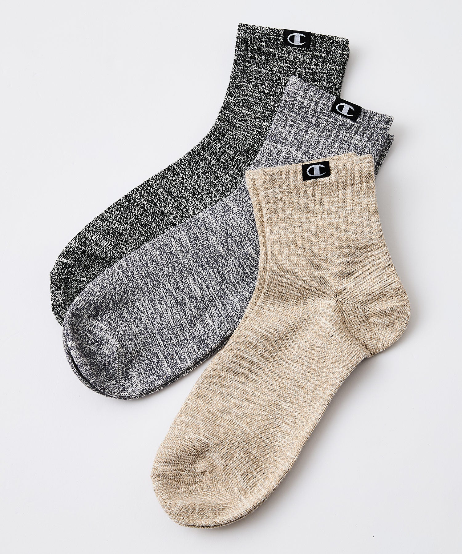 CHAMPION/チャンピオン】クォーターレングス 3P ソックス 3足組 靴下