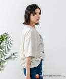 新柄追加!!【TOM AND JERRY/トムとジェリー】オリジナルデザイン 刺繍 Tシャツ ジェリー タフィー ドロップショルダー ビッグシルエット ユニセックス キャラクター