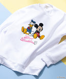 DISNEY ディズニーミッキー&フレンズ オリジナルデザイン 裏起毛クルーネック スウェット