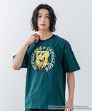 【SPONGEBOB/スポンジ・ボブ】 オリジナルデザイン 刺繍 Tシャツ ドロップショルダー ビッグシルエット ユニセックス キャラクター