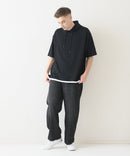 接触冷感 COOLスムース フェイクレイヤード リラックス フィット  Tパーカー BLUE STANDARD