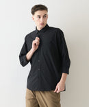 カットジョーゼット 7分袖シャツ 吸水速乾 接触冷感 ストレッチ 軽量 イージーケア UVカット BLUE STANDARD ブルースタンダード