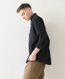 カットジョーゼット 7分袖シャツ 吸水速乾 接触冷感 ストレッチ 軽量 イージーケア UVカット BLUE STANDARD ブルースタンダード