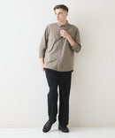 カットジョーゼット 7分袖シャツ 吸水速乾 接触冷感 ストレッチ 軽量 イージーケア UVカット BLUE STANDARD ブルースタンダード