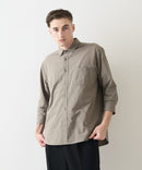 カットジョーゼット 7分袖シャツ 吸水速乾 接触冷感 ストレッチ 軽量 イージーケア UVカット BLUE STANDARD ブルースタンダード