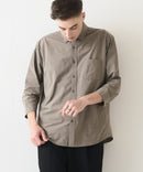 カットジョーゼット 7分袖シャツ 吸水速乾 接触冷感 ストレッチ 軽量 イージーケア UVカット BLUE STANDARD ブルースタンダード