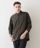 カットジョーゼット 7分袖シャツ 吸水速乾 接触冷感 ストレッチ 軽量 イージーケア UVカット BLUE STANDARD ブルースタンダード