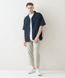 快適メッシュ素材 エアースルーテックオープンシャツ【BLUE STANDARD/ブルースタンダード】