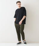 接触冷感 COOLスムース フェイクレイヤード フットボール切り替えリラックスフィットTシャツ  BLUE STANDARD