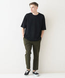 接触冷感 COOLスムース フェイクレイヤード フットボール切り替えリラックスフィットTシャツ  BLUE STANDARD