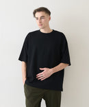 接触冷感 COOLスムース フェイクレイヤード フットボール切り替えリラックスフィットTシャツ  BLUE STANDARD