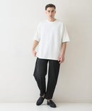 接触冷感 COOLスムース フェイクレイヤード フットボール切り替えリラックスフィットTシャツ  BLUE STANDARD