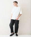 接触冷感 COOLスムース フェイクレイヤード フットボール切り替えリラックスフィットTシャツ  BLUE STANDARD