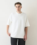 接触冷感 COOLスムース フェイクレイヤード フットボール切り替えリラックスフィットTシャツ  BLUE STANDARD