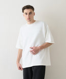 接触冷感 COOLスムース フェイクレイヤード フットボール切り替えリラックスフィットTシャツ  BLUE STANDARD