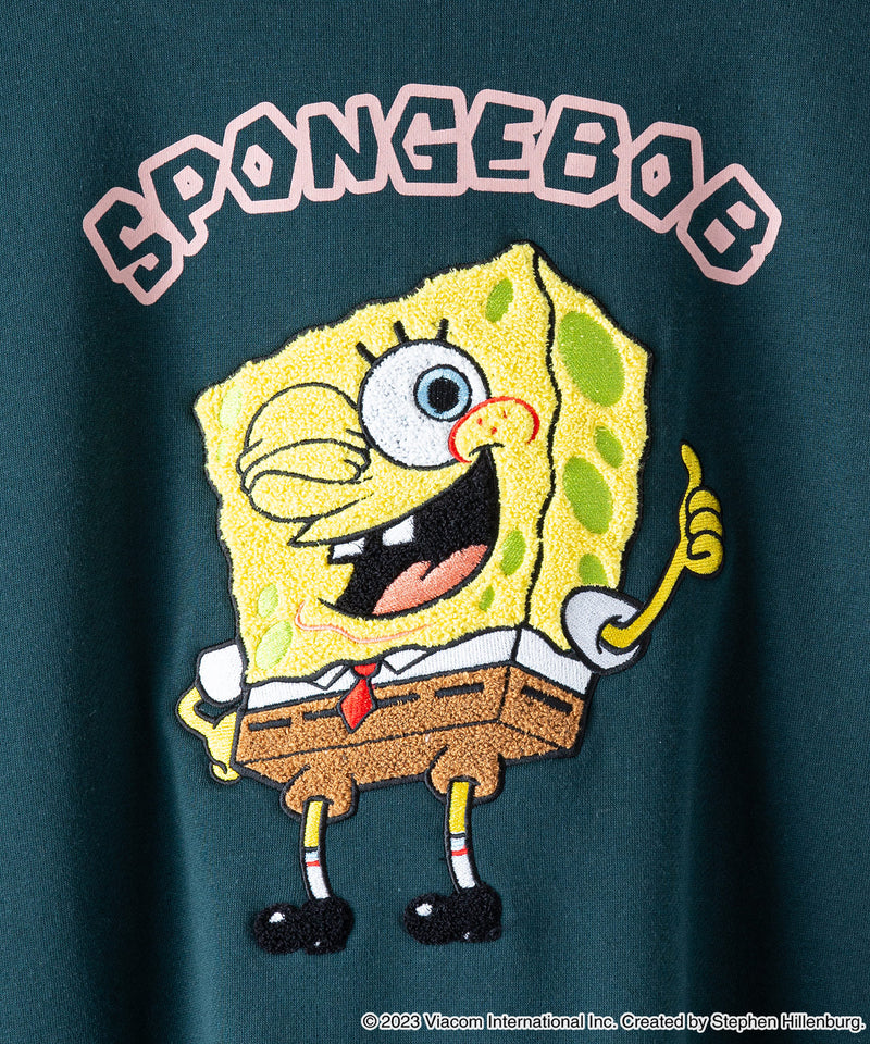 【SpongeBob/スポンジ・ボブ】起毛 トレーナー スウェット アウトドアプロダクツ OUTDOOR PRODUCTS