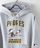 【MLB ×PEANUTS】別注コラボ 裏起毛 フーディー プルオーバー パーカー ドロップショルダー オーバーサイズ
