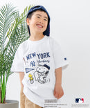 【PEANUTS×MLB】オリジナルデザイン KIDS Tシャツ ヤンキース ドジャース カブス 130 140 150 160 キャラクター 親子お揃いコーデ zo