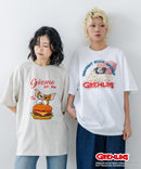 『グレムリン』 オリジナルデザイン 刺繍 Tシャツ ギズモ ドロップショルダー ビッグシルエット ユニセックス キャラクター