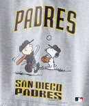 【MLB ×PEANUTS】別注コラボ 裏起毛 フーディー プルオーバー パーカー ドロップショルダー オーバーサイズ