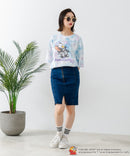 新柄追加!!【TOM AND JERRY/トムとジェリー】オリジナルデザイン 刺繍 Tシャツ ジェリー タフィー ドロップショルダー ビッグシルエット ユニセックス キャラクター