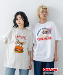 『グレムリン』 オリジナルデザイン 刺繍 Tシャツ ギズモ ドロップショルダー ビッグシルエット ユニセックス キャラクター