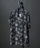 レーヨン 総柄プリント シャツ アロハ 接触冷感 レーヨン100%【BLUE STANDARD/ブルースタンダード】