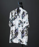 レーヨン 総柄プリント シャツ アロハ 接触冷感 レーヨン100%【BLUE STANDARD/ブルースタンダード】