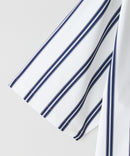 デオドラントドライ 吸水速乾 UVカット ストレッチ無地 ストライプ オープンカラーシャツ 開襟シャツ【BLUE STANDARD/ブルースタンダード】