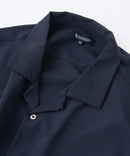 デオドラントドライ 吸水速乾 UVカット ストレッチ無地 ストライプ オープンカラーシャツ 開襟シャツ【BLUE STANDARD/ブルースタンダード】