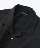 デオドラントドライ 吸水速乾 UVカット ストレッチ無地 ストライプ オープンカラーシャツ 開襟シャツ【BLUE STANDARD/ブルースタンダード】