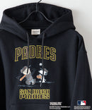 【MLB ×PEANUTS】別注コラボ 裏起毛 フーディー プルオーバー パーカー ドロップショルダー オーバーサイズ