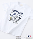 【PEANUTS×MLB】オリジナルデザイン KIDS Tシャツ ヤンキース ドジャース カブス 130 140 150 160 キャラクター 親子お揃いコーデ zo