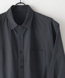 カットジョーゼット 7分袖シャツ 吸水速乾 接触冷感 ストレッチ 軽量 イージーケア UVカット BLUE STANDARD ブルースタンダード