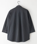 カットジョーゼット 7分袖シャツ 吸水速乾 接触冷感 ストレッチ 軽量 イージーケア UVカット BLUE STANDARD ブルースタンダード