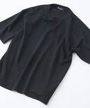 接触冷感 COOLスムース フェイクレイヤード フットボール切り替えリラックスフィットTシャツ  BLUE STANDARD