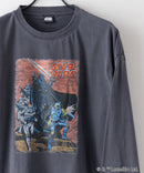 【STAR WARS/スター・ウォーズ】パウダーブリーチ加工 ビッグシルエットロンT ドロップショルダー オーバーサイズ ヴィンテージ加工】