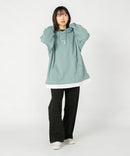 フェイクレイヤード 袖プリント ビッグシルエット 裏毛 フーディー プルオーバー パーカー KANGOL カンゴール