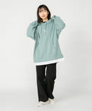 フェイクレイヤード 袖プリント ビッグシルエット 裏毛 フーディー プルオーバー パーカー KANGOL カンゴール