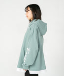 フェイクレイヤード 袖プリント ビッグシルエット 裏毛 フーディー プルオーバー パーカー KANGOL カンゴール