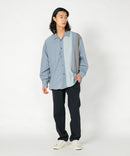 【BLUE STANDARD/ブルースタンダード】 フェイクスエード 無地 切り替えシャツ Tシャツ 2点セット zo