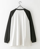 【SAVIER/サビアー】ルーズ フィット ラグラン ロンT Tシャツ un SAVIER サビアー