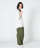 【UNIIT×RED CAP GIRL】冷感 ポンチ 半袖 ハーフジップ ポロ ワンポイント胸刺繍  とろみポンチ